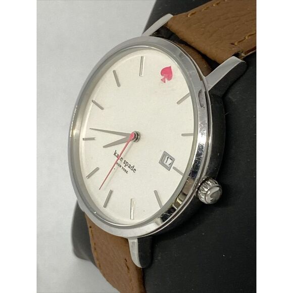Kate Spade 0008 Women's Brown Leather Analog Dial Quartz Genuine Watch XX588 - Picture 4 of 12